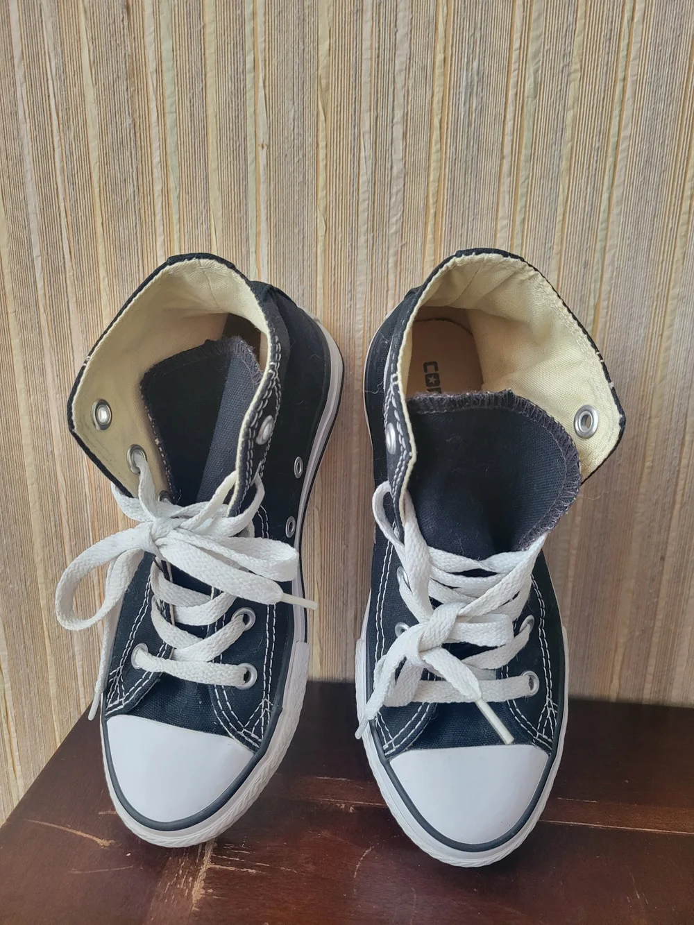 Converse All Star Kids' Black High-Top Sneakers Size 1
